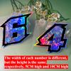 1PC Holographic Carbon Arabic Numerals Motorcycle Sticker Waterproof for Motorbike Fuel Tank Windshield Scooter Bike Vinyl Decal