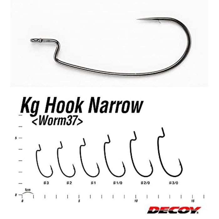 Katsuichi Worm 37 Kilof Hook Narrow #4/0