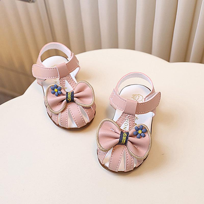Princess Girls Sandals With Synthetic Leather Soft Sole For Toddler Summer Play