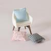 Dollhouse Miniature Throw Pillow for 1/12 Scale Chair or Sofa - Bedroom Scene Accessory