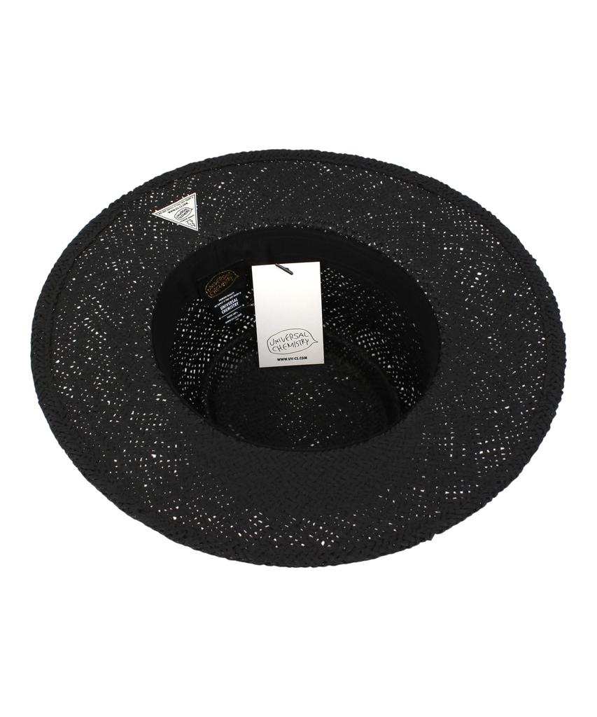 Yunibeosyeolkemiseuteuli Home Black Simple Panama Hat Panama Hat