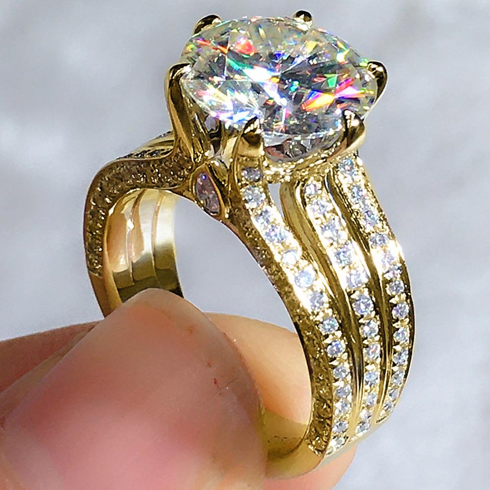 Huitan Women Claws Design Ring Noble Party Gold Color/CopperColor Inlaid Bright CZ Trendy Versatile Wedding Accessories Jewelry