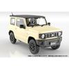Aoshima Bunka Kyozai 1/24 Scale Rakupla Snap Car Series No.03-CI JB64 Jimny 2018 Chiffon Ivory Metallic Pre-Colored Plastic Model Kit (Car)