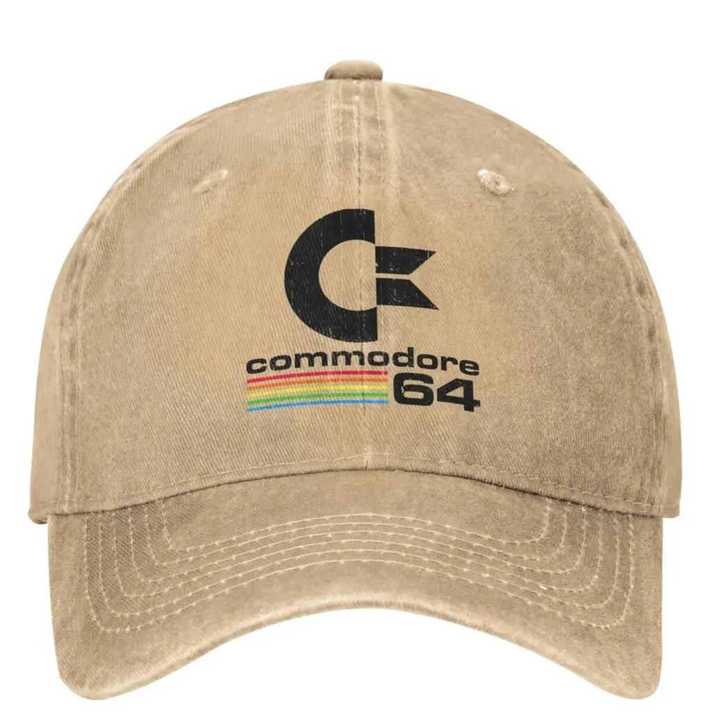Cappellini da Baseball Vintage Commodore 64 Merch Per Unisex Cappelli Lavati Vintage C64 Retro SID Amiga Cappellino Cappello da Papà Regolabile