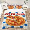 3pcs Pizza, Club Duvet Cover Set, Soft Comfortable Duvet Cover,Guest Room (1*Duvet Cover + 2*Pillowcase, Without Core) yy251104182