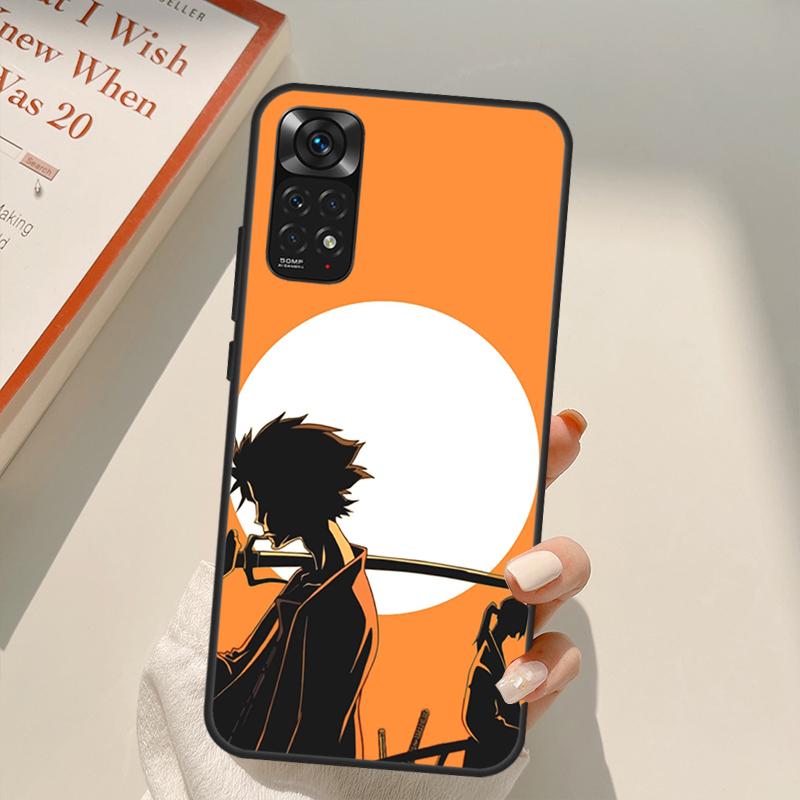 Anime Samurai Champloo Case For Xiaomi Redmi Note 11 10 9 8 Pro Note 11S 10S 9S 8T K50 K40 9A 9C 10A 10C Cover