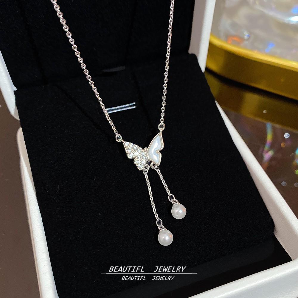 Exquisite Titanstahl Schlüsselbeinkette für Frauen - Schlichtes, elegantes und luxuriöses Design