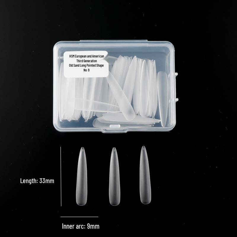 Huashengmei 3rd Gen Seamless Frosted Ultra-Thin False Nails Refill