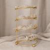 Tiara Display Rack Metal Crown Stand Sturdy for Dressing Rooms, Brides