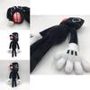Siren Head Series Black Dog Plush Toy Crooked Neck Horror Stuffed Doll 30cm/11.8inch Height