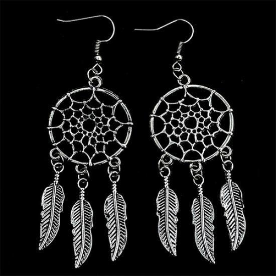 Women Fashion Bohemian Dream Catcher Drop Dangle Earring Christmas Gift Jewelry AVE