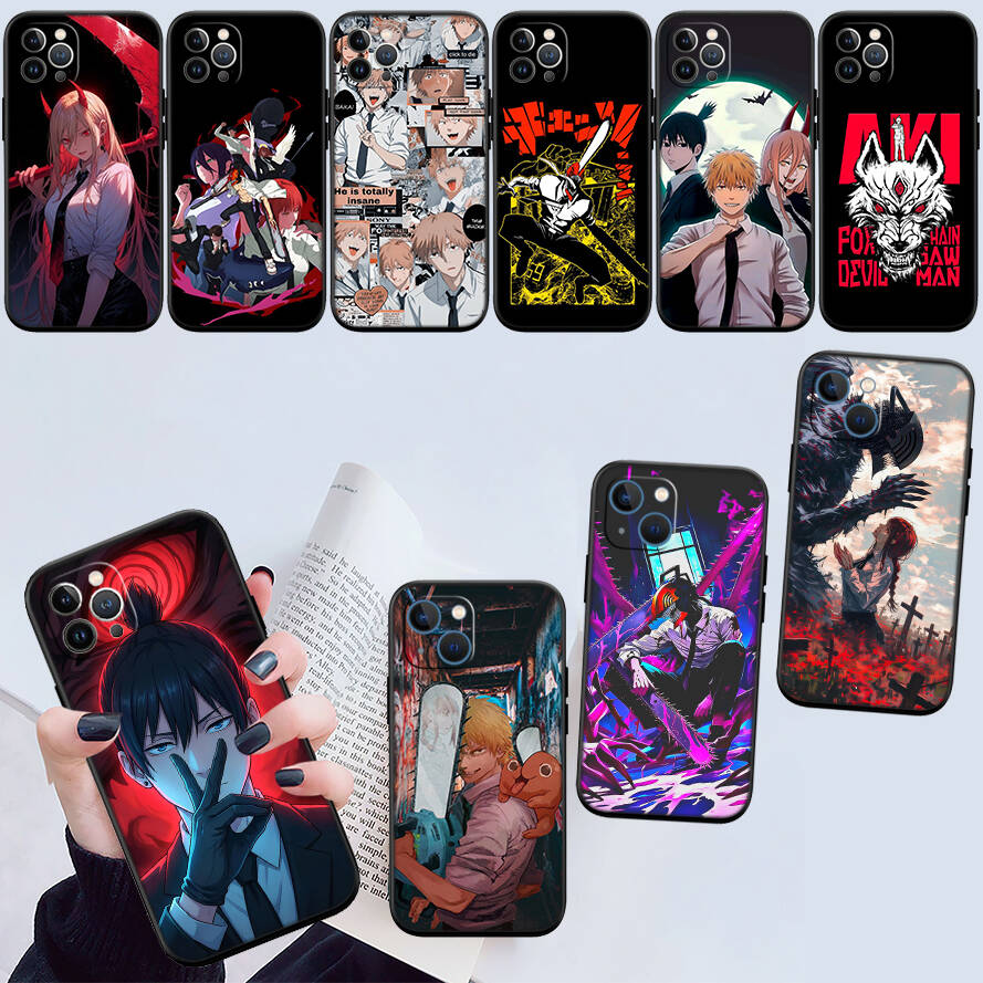 C-Chainsaws Denji Shockproof Phone Case for Redmi Note 8 8T 9 9A 9C 9T 9S 10 11 11S 10C 10X 10A 10T Pro Max Plus Prime