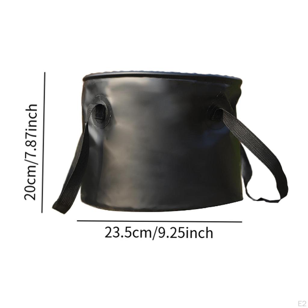 Collapsible Bucket Container Portable Multipurpose Lightweight Wash Basin Basket for Boating Fishing