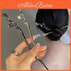 Vintage Chinese Hair Fashion Sticks Metal Hairpin Chopstick Plate Hair For Women Hair Accessories Hairwear Diy Tools Accessories