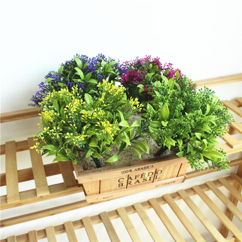 1Pc Artificial Simulation Green Plant Plastic Fake DIY Garden Landscape Home Decoration Accessories