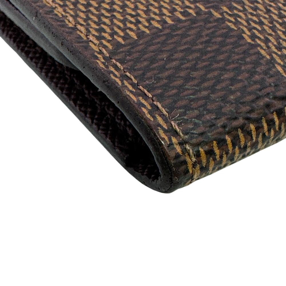 Louis Vuitton N62630 Six Hooks Damier Leather Multicles6 Key Holder  Brown Leather Used