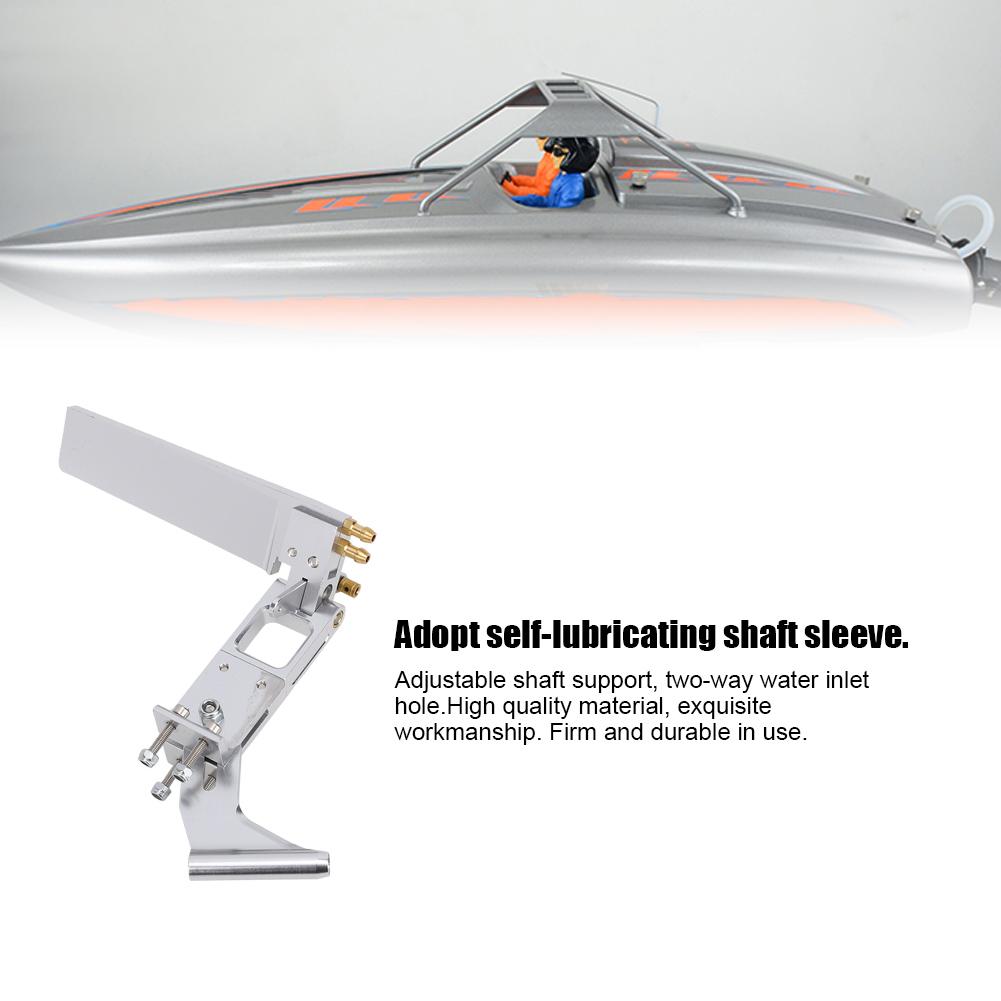 110mm Aluminum Water Absorbing Steering Rudder with 4mm Support Shaft Tail for Cat RC Jet BoatSilver