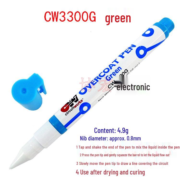 ITW CW3300G Protective Film Pen, Green Oil-Based Pen, & CW3300C Coating Pen CW3300G