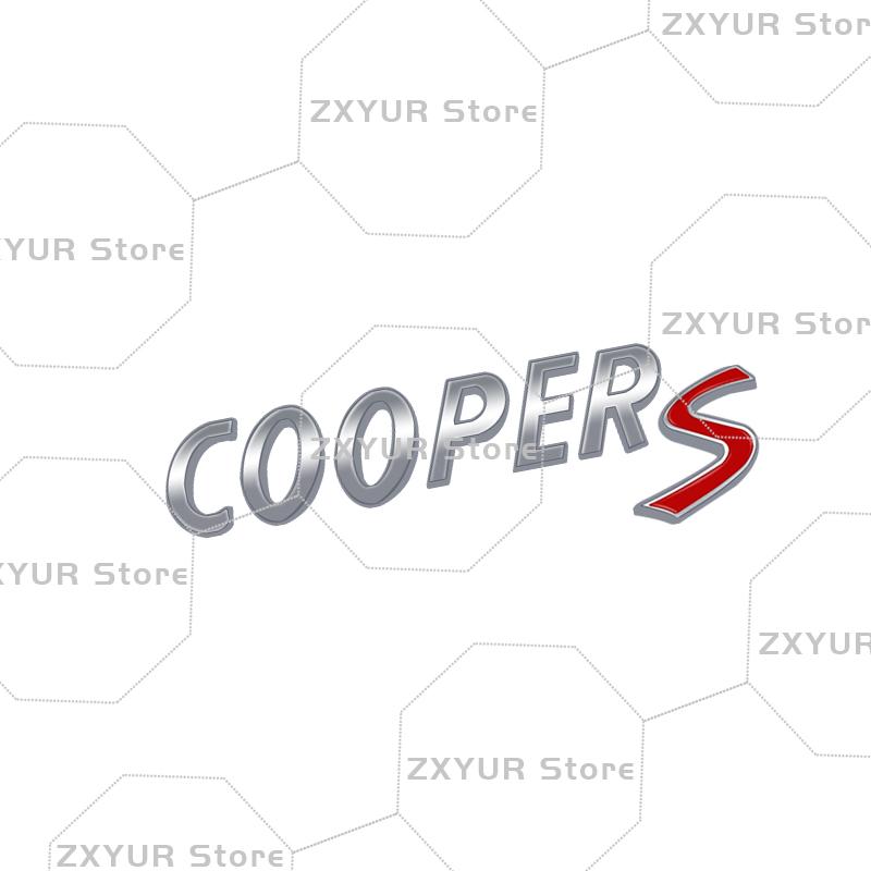 Metal COOPER SD Emblem Car Sticker Letter Badge Body Rear End Trunk Decor For Mini Cooper S R60 R52 R53 R55 R56 F54 F55 F56 F60