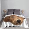 Vector Puppy Head Blanket For Sofa Bed Travel Golden Girl Golden Poodle Black Lab Dachshund Wiener Dog Sausage