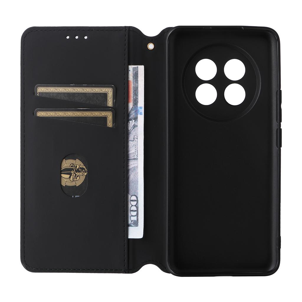 For Realme 14 Pro Lite 5G/13 Pro 5G (Global)/13 Pro+ 5G (Global) Wallet Case Rhombus Imprinted Leather Phone Cover