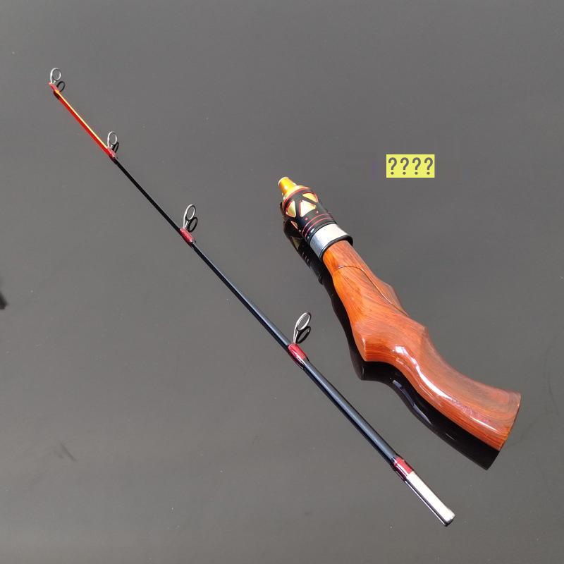 Telescopic Ice Fishing Rod & Reel: Short Solid Tip for Winter Fishing