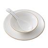 Luxury Gold Rim Bone China Bone Dish