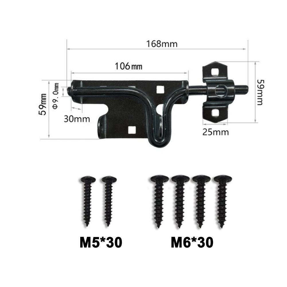 Fence Garden Gate Lock Latch for Wooden Door Heavy Duty Sliding Shed Lock with Easy Installation and Secure Fit