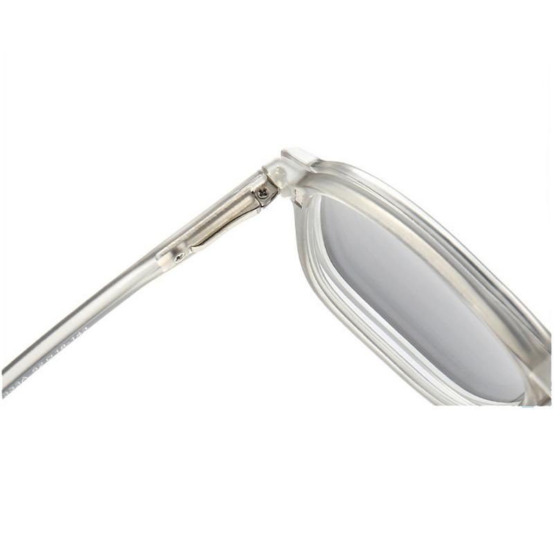 Transparent Frame Magnetic Clip 6 In 1 Sunglasses For Men Women Square Eyeglass Unisex