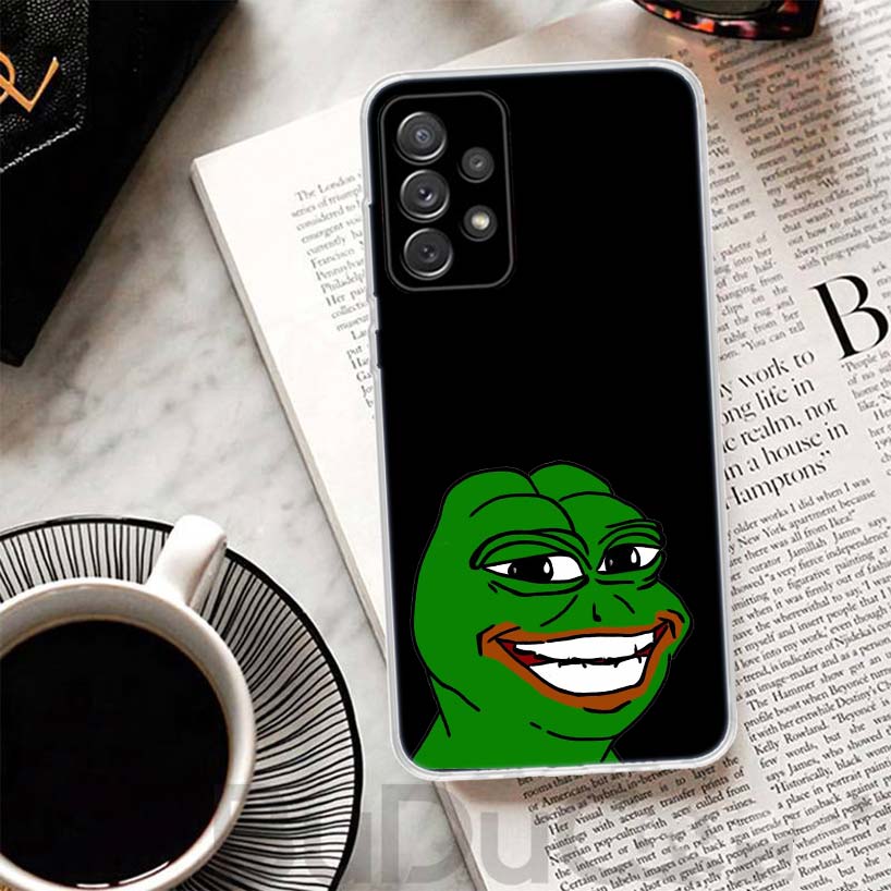 Cute Frogs Party Sad Pepe Cover For Samsung Galaxy A51 A50 A71 A70 Phone Case A21S A31 A41 A10 A20E A30 A40 A01 A11 A6 A7 A8 A9
