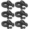 105 Pcs Wire Rubber Grommet Washers Ring Grommets Wiring Kit Plug Suite Hole Plugs for Holes Protection
