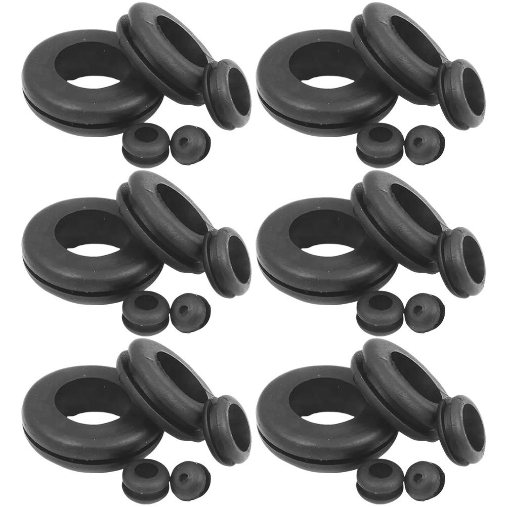 105 Pcs Wire Rubber Grommet Washers Ring Grommets Wiring Kit Plug Suite Hole Plugs for Holes Protection