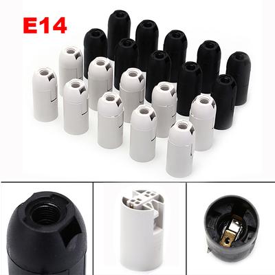 10st Praktisk E14 Glödlampa Lamphållare Sockel Lampskärm Ring 2A 250V 2 Färg Liten Skruvlock Belysningstillbehör