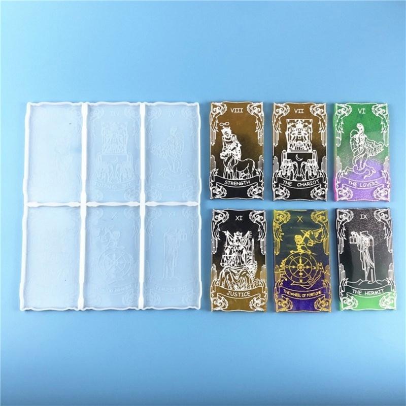 Easy To Use Tarot Card Silicone Mold Jewelry Making Tools Resin Casting Molds Silicone Material Suitable for DIY Crafts