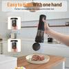 USB C Rechargeable Electric Salt Pepper Grinders With 100ml Large Capacity Clear Window And Dustproof Base For Kitchens