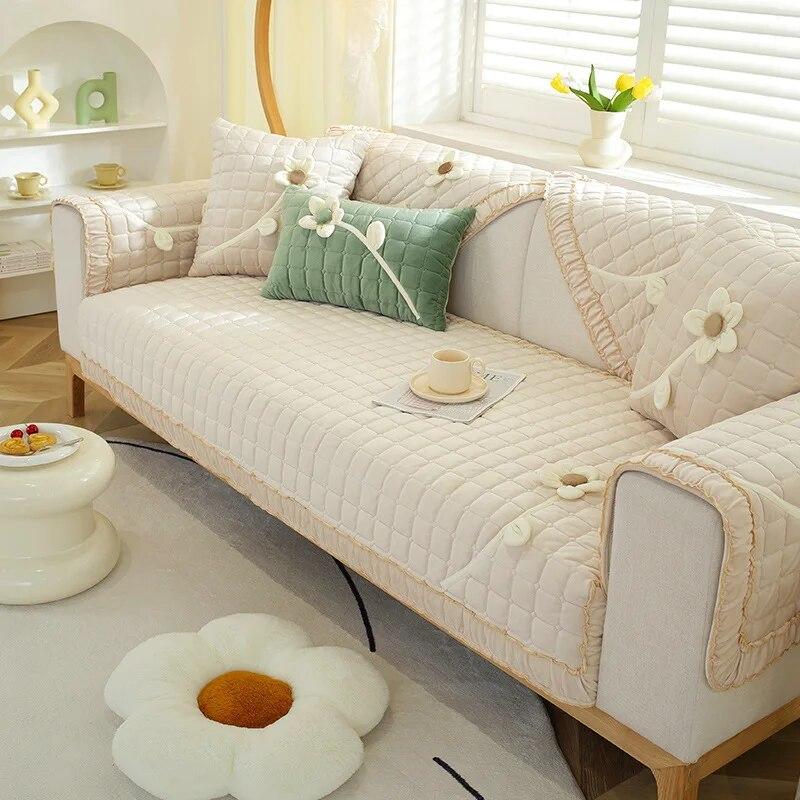 

Sonbahar kış hollandalı kadife peluş yastık Miner örtüsü havlu evrensel kanepe kılıfı kaymaz kalınlaşma sadelik kanepe yastığı 70x70cm 1pcs