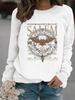 Women's Halloween Crew Neck Pullover Sweatshirt - Long Sleeve Casual Fall/Winter Style