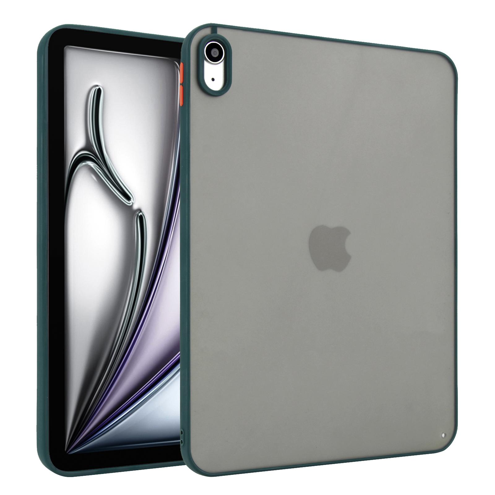 

For iPad (2025)/10.9 (2022) Case Skin Touch Matte Acrylic TPU Shockproof Tablet Cover Green