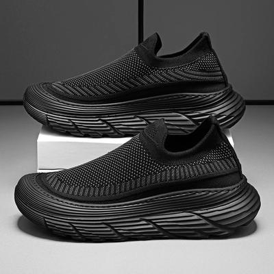 Herrenschuhe Sommer 2024 neue atmungsaktive dünne Socken lässige Sportarten Darth Vader Reifen dicksohlige Ein-Pedal Frühling und Herbst