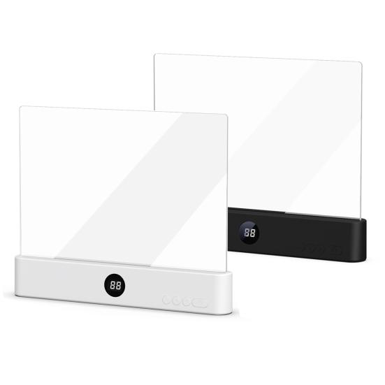 Rechargeable LED Page Reading Light USB Book Lamp with Dimmable Color Temperature & Timer Ultra-Thin Design for Night Reading Student Bedside Lamp