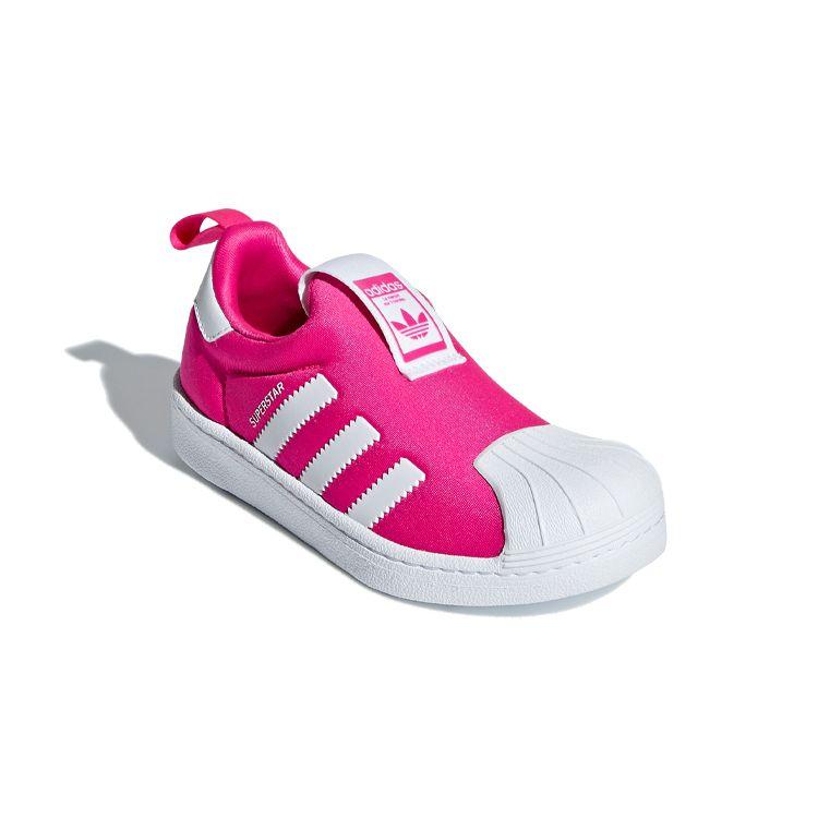 Adidas Originals Superstar Series 360 Low Top Kids Skate Shoes Kids Sneakers Rose White B75614