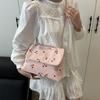 Beautiful Fresh Casual Sweet Printed Large Capacity Chain Shoulder Armpit Bag Versatile Commuter Messenger Bag Women