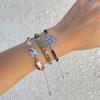 New 3Pcs Kpop Mushroom Butterfly Chain Bracelets Set for Women Summer Wed Bridal Boho Flower Bead Charm Bangles Y2K Jewelry
