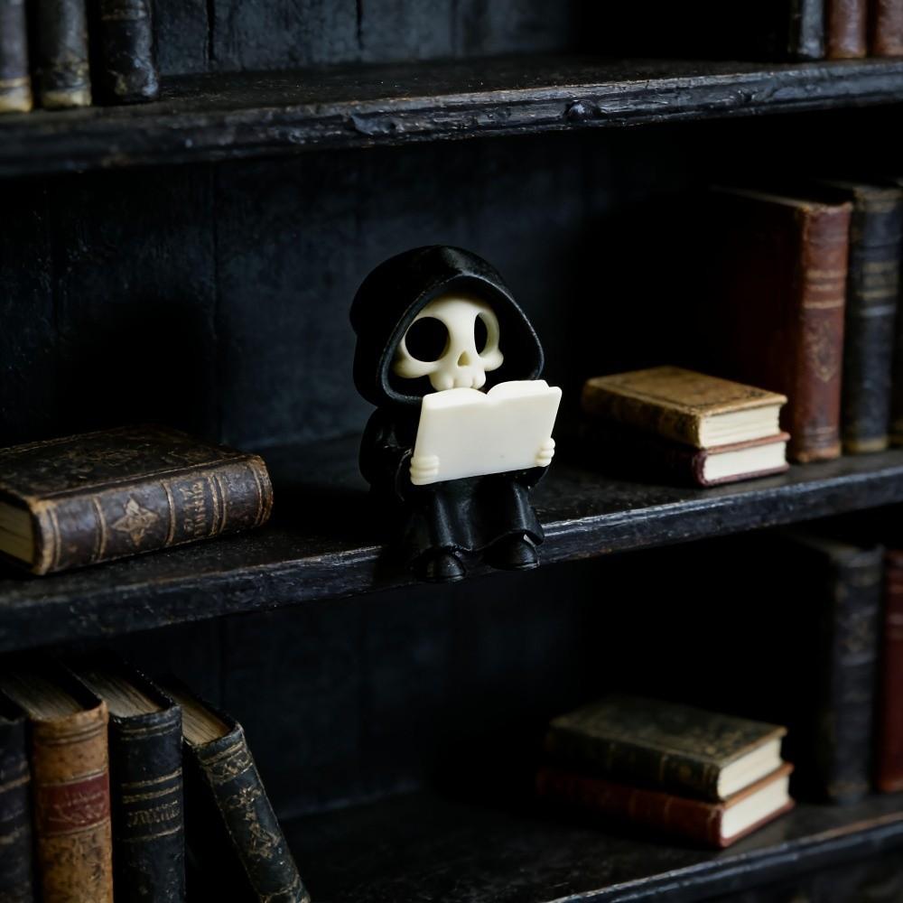 Creative Cartoon Gothic Decoration Creative Funny Cute Ghost Ornaments 3D Printed Skeleton Model Decoration Bedroom Decor