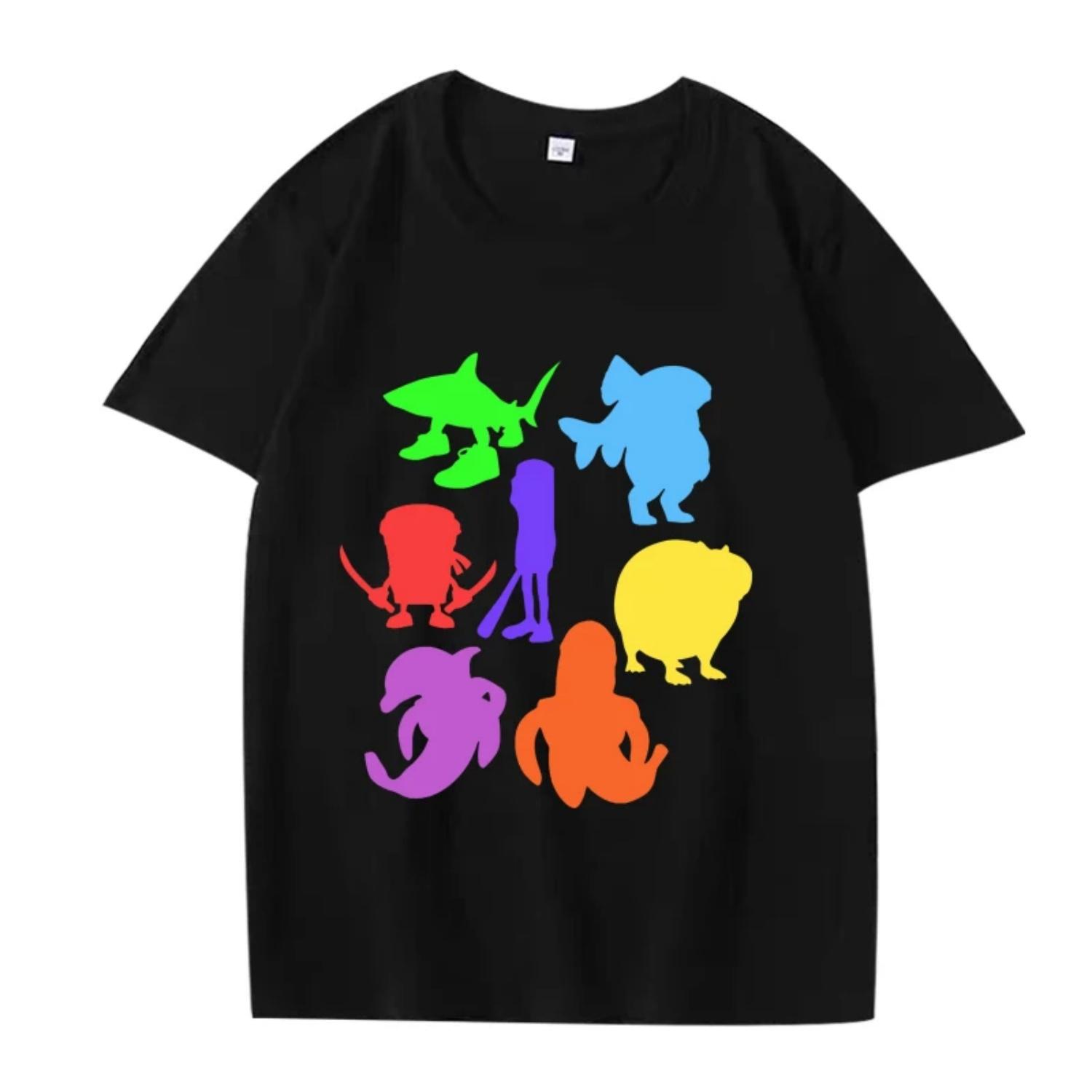 

Italian Brainrot Meme Rainbow T Shirt 2025 men ’s women Oversized 100% Cotton fashion streetwear short sleeve Summer Unisex tops XXXXXL