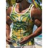 3D Print Tank Tops Men's Fashion Streetwear Vest Oversized Sleeveless Tank Top Bodybuilding Fitness Gym Man Clothing