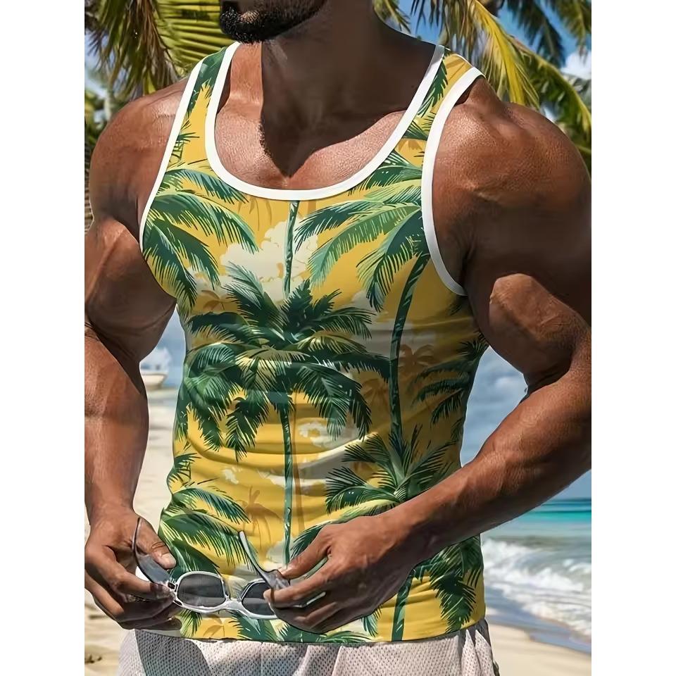 3D Print Tank Tops Men's Fashion Streetwear Vest Oversized Sleeveless Tank Top Bodybuilding Fitness Gym Man Clothing
