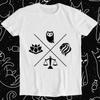 Stoic Virtues Wisdom Temperance Justice Courage Stoicism Retro Funny Meme T Shirt 1225 Vintage Washed Graphic Streetwear Homme