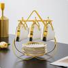 6 Sets Keramik-Kaffeetassen-Set Elegante Geschenkidee Geschirr für den Heimgebrauch