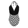SoulCal Womens/Ladies Checkered Halter Neck One Piece Swimsuit